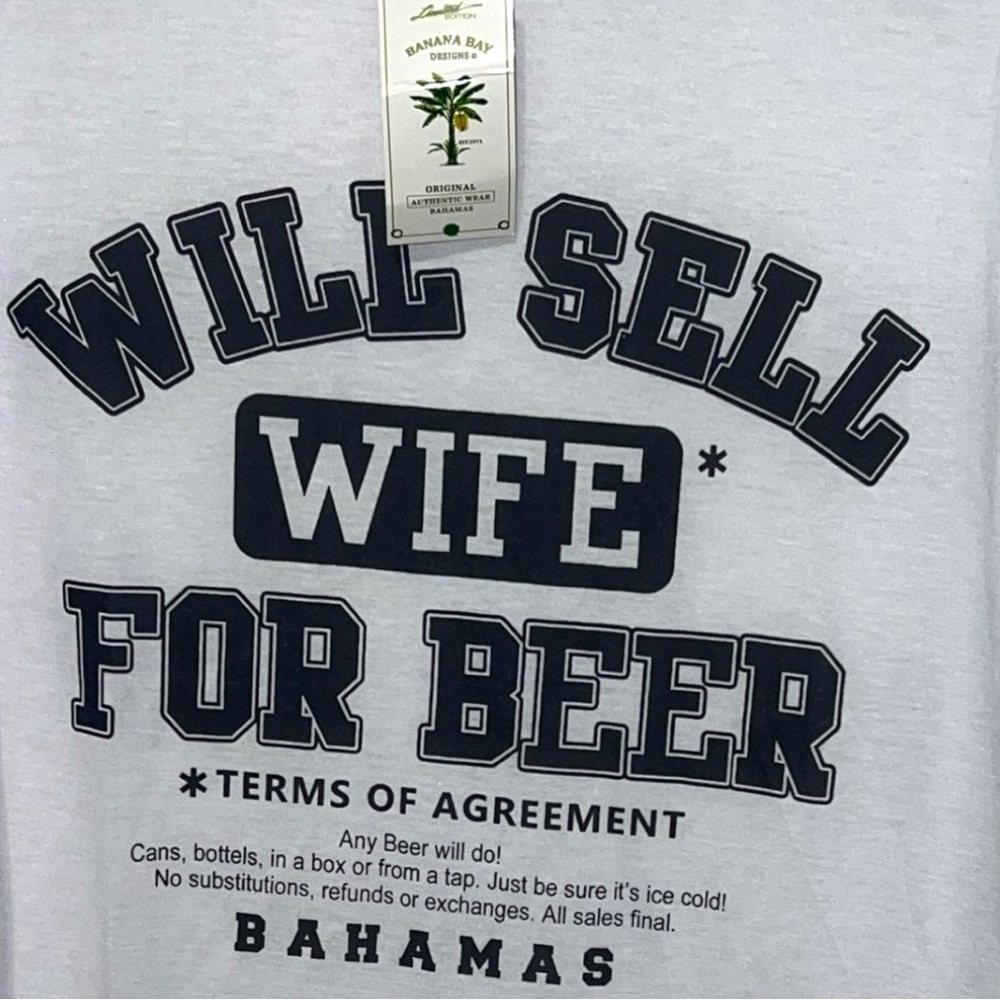 Banana Bay White Graphic mens T-Shirt. Something for him! - Picture 3 of 6